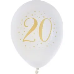 Badaboum Ballon 30 ans x8 pièces 23 cm