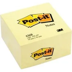 Post-it Cube Jaune 450 Feuilles 76x76 mm