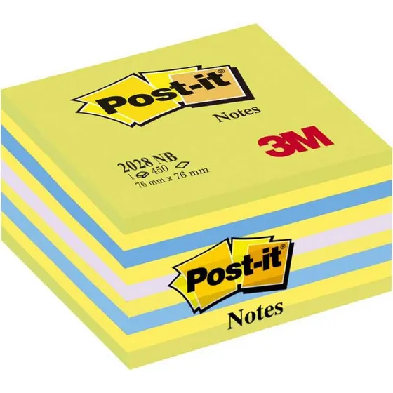 3M Post-it Bloc Cube 76 x 76 mm Vert Neon