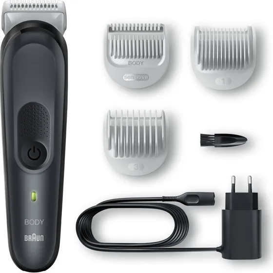 Braun BG3340 Tondeuse barbe et cheveux, sans fil, noir