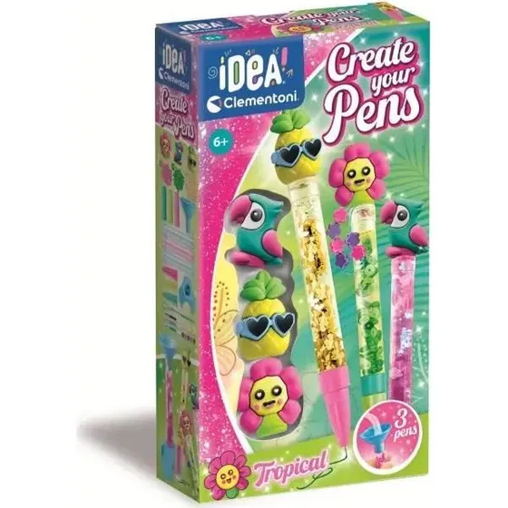 Clementoni Mini Atelier des Stylos - 3 stylos Thème Tropical