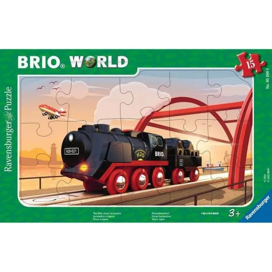 Ravensburger Puzzle Cadre 15 Pièces Locomotive à Vapeur