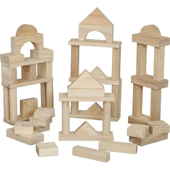 TickiT Blocs en bois géants naturel 54 pièces