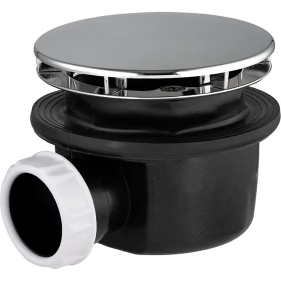 Bonde de douche extra plate Ø90, sortie horizontale 2.5°