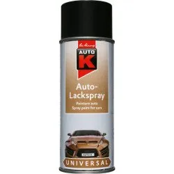 Auto-K Peinture Aérosol 400 ml Noir Satiné