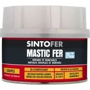 SINTO Mastic Répare Métal Souple 300g + 8g
