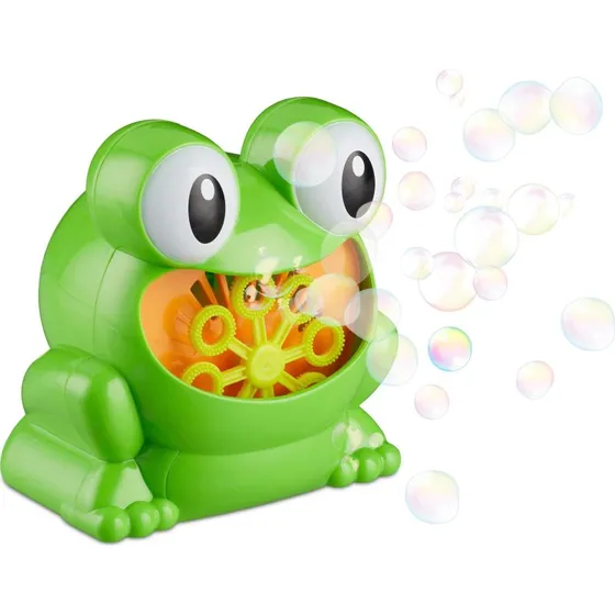 FrogBubble Machine à bulles grenouille verte 13 cm