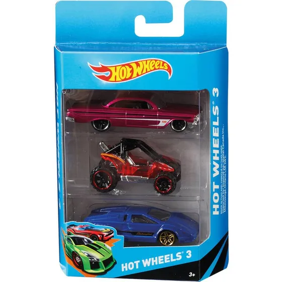 Hot Wheels Coffret 3 Voitures Assorties