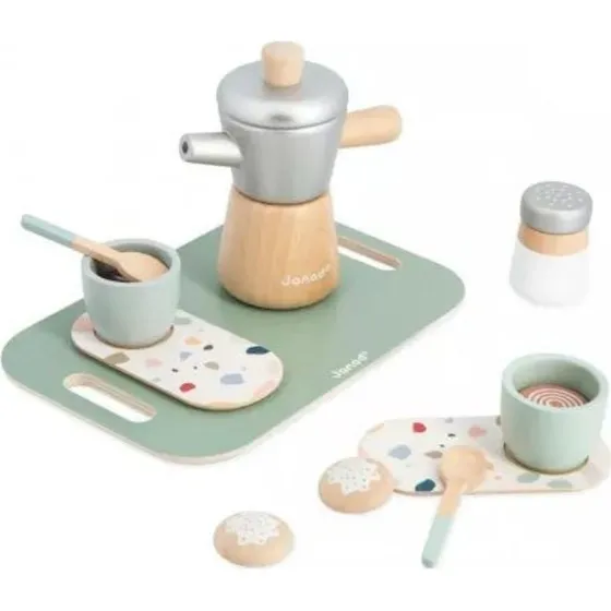 Janod Nous cuisinons et cuisons Machine à café en bois