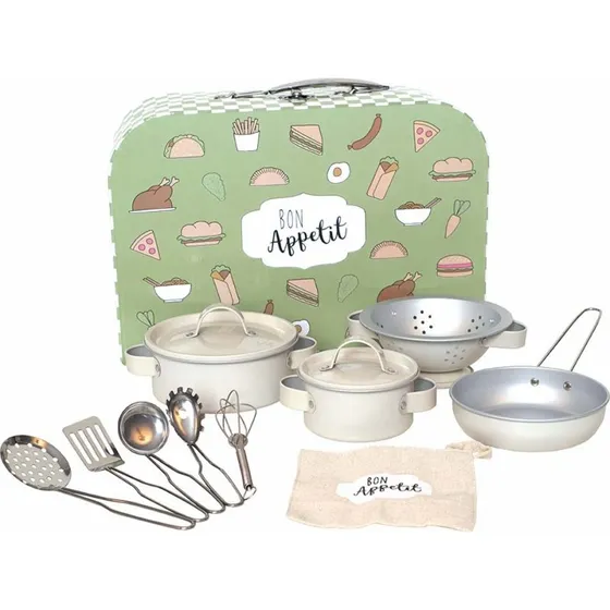 Chef Junior - Set Cuisine Enfant en Acier Inoxydable