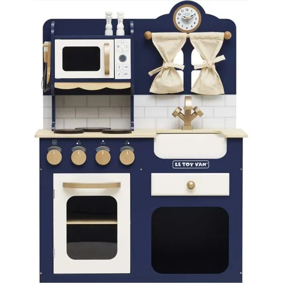 Le Toy Van Cuisine Oxford en Bois Bleu Royal 63x35x90 cm