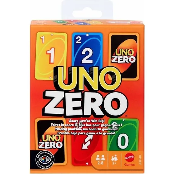 Mattel Games Uno Zero - Jeu de cartes familial