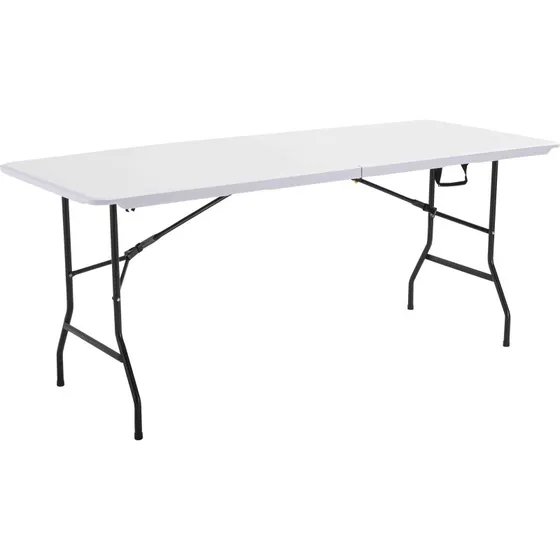 KIOSK Table pliante blanche 180x70 cm PEHD 8 places