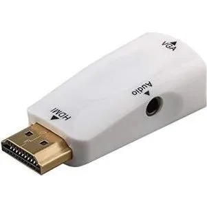 GOOBAY 44793 Adaptateur HDMI/VGA avec Audio plaqué Or