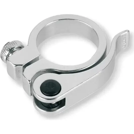 V BIKE Collier de serrage rapide 28,6 mm argent