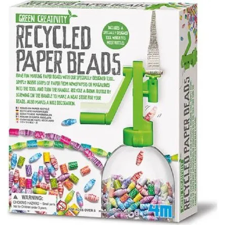 Green Creativity  Kit perles en papier recycl