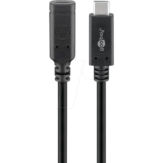 Goobay Câble USB 3.1 Type-C 1 m Noir