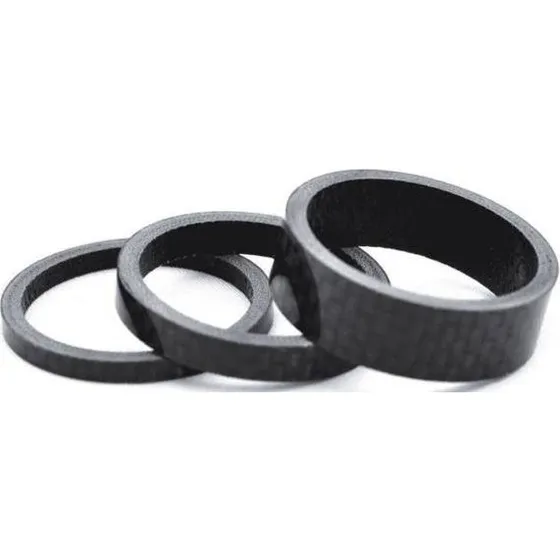 Ergotec Set Entretoise 1 1/8" O28.6 2/5/10mm Noir