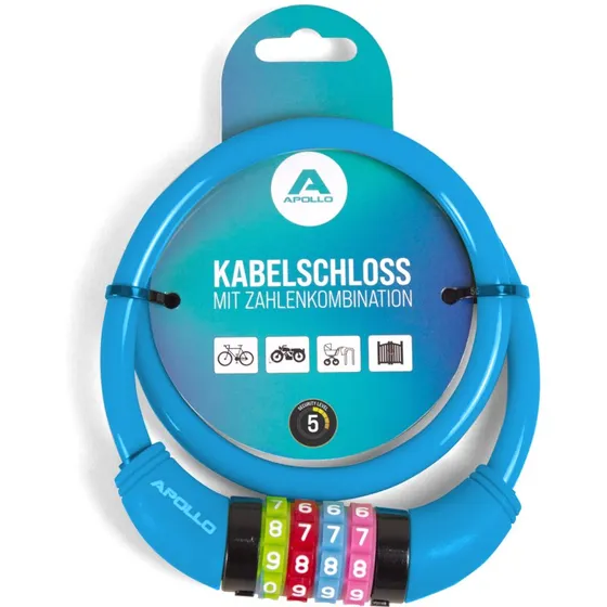 Brand: Antivol Vélo Enfant 10x650 mm, Chiffres, Acier Trempé