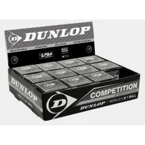 Dunlop Competition Squash Balls - 12 Balles Jaune