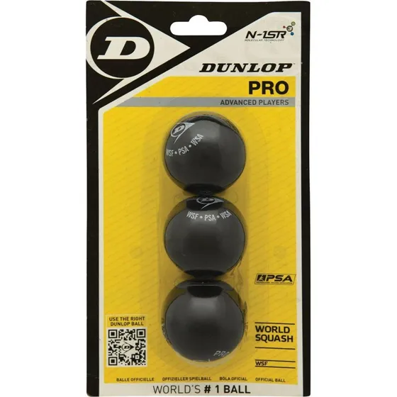 Dunlop Progress - Balle de squash 1 point rouge