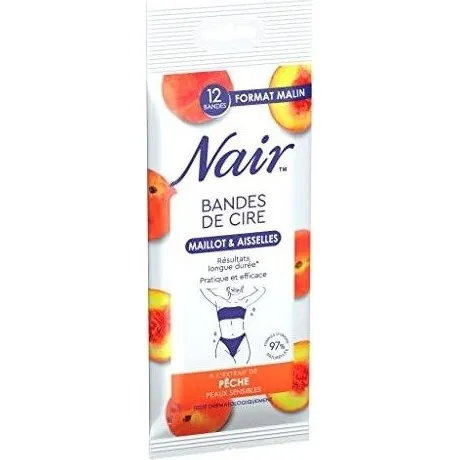 NAIR Bandes de Cire Froide Maillot & Aisselles, Peaux Sensibles