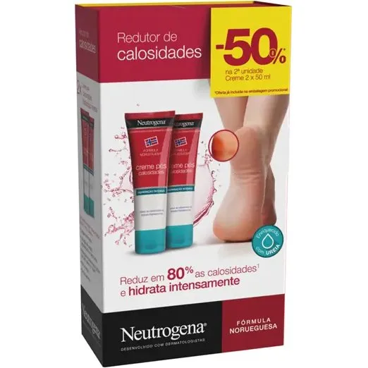 Neutrogena Crème Pieds Callosités 2x50ml