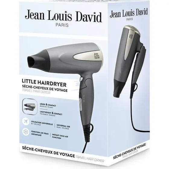 Jean Louis David Voyage 20206 - Sèche-cheveux de voyage 1600 W
