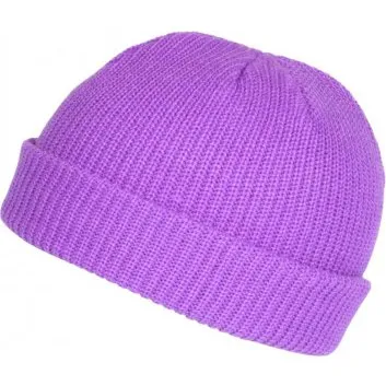 Nyls Création Bonnet Docker Violet en Laine Taille Unique
