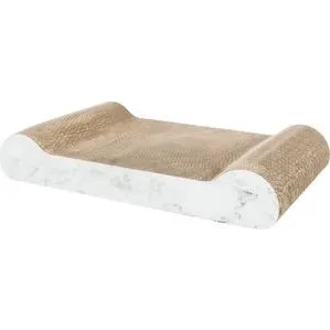 TRIXIE Griffoir Carton XXL Aspect Marbre Gris Clair 64 x 11 x 37 cm