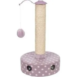Trixie TRX-42930 Tronc à griffer peluche + balles, mauve et naturel