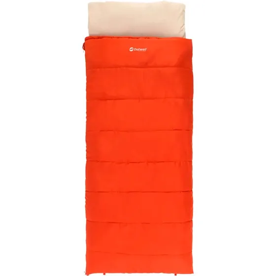 Outwell Contour Lux Sac de couchage réversible 190 cm rouge