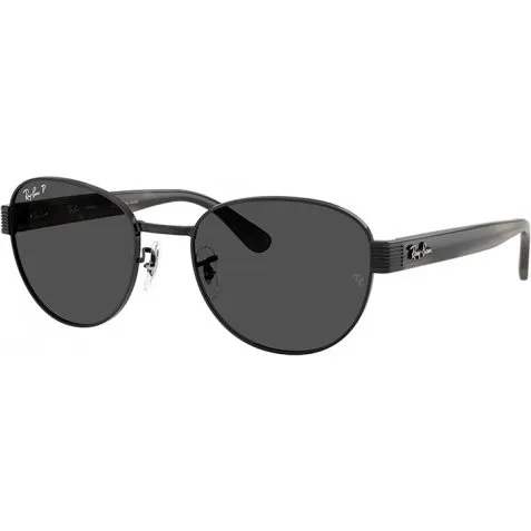 Ray-Ban RB3766CH 002/K8 Lunettes de Soleil Noir Gris Foncé Polarisé