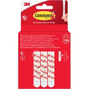 3M Command Recharge S, 16 bandes blanches, jusqu'à 450 g