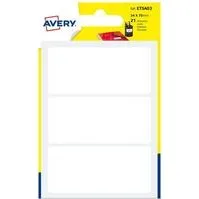 Avery Étiquette Permanente Blanche 34 x 75 mm (21 pièces)