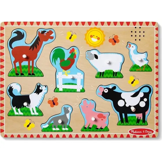 Melissa & Doug - Puzzle sonore animaux de la ferme