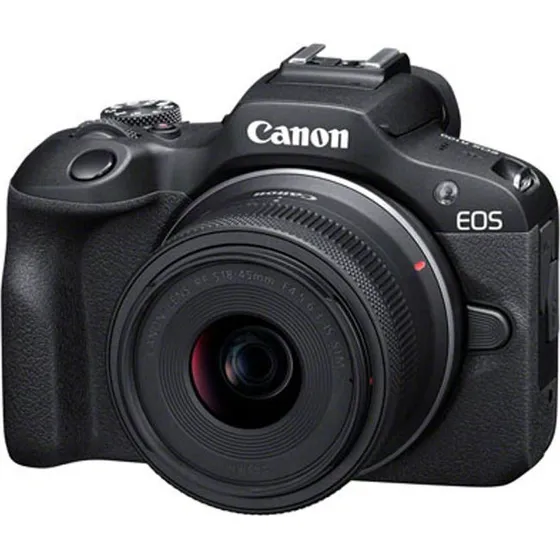 Canon EOS R100 + RF-S 18-45mm F4.5-6.3 IS STM Kit Noir