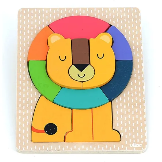 Vilac Puzzle Encastrement Lion Andy Westface 11 Pièces
