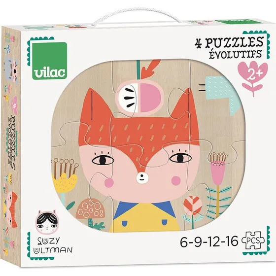 Vilac Puzzles évolutifs Suzy Ultman 6-16 pièces