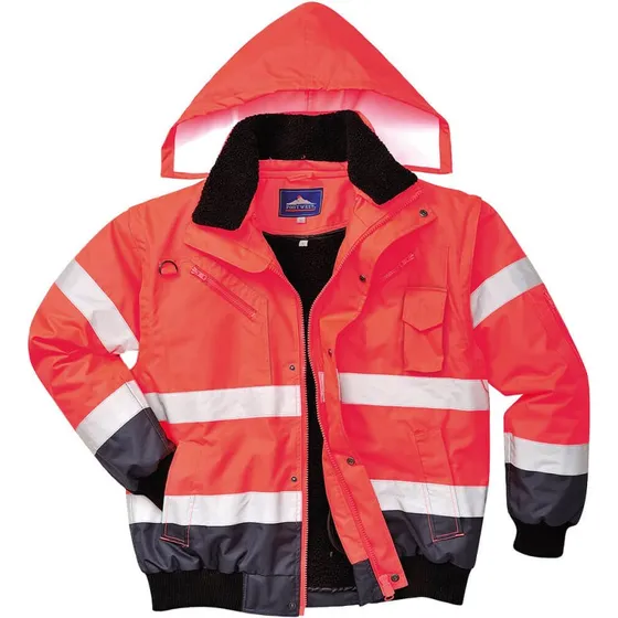 Portwest C465 Bomber 3-en-1 Rouge/Marine XL