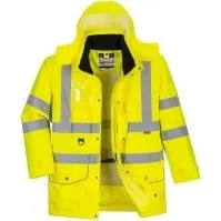 Portwest S427 Parka Hi-Vis 7-en-1 Jaune 4XL