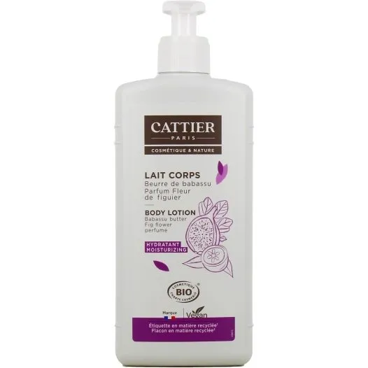 Cattier Lait Corps Hydratant Fleur de Figuier 500ml Bio