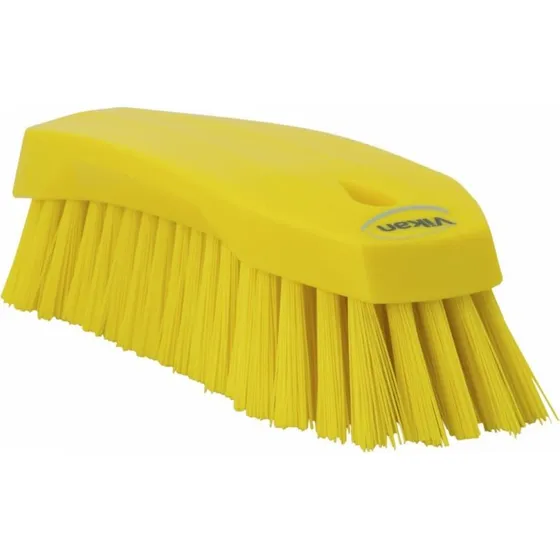 Vikan Brosse  main L 200 mm Jaune Fibres Dures