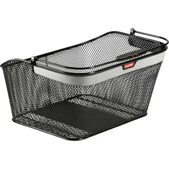 Klickfix Citymax Panier Arrière Réfléchissant 40x20x30cm Noir