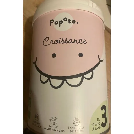 Popote Croissance Bio 10 mois à 3 ans 800g