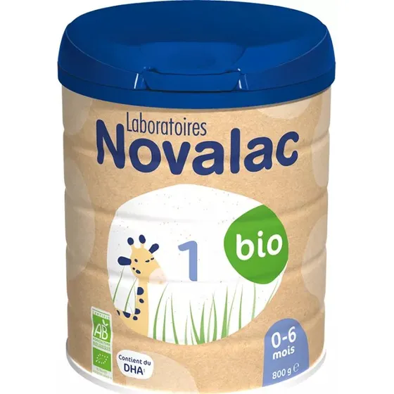 Novalac 1 Bio 800g - Lait Bio pour Bébé 0-6 mois