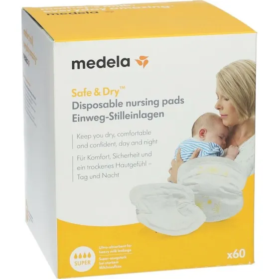 Medela Safe & Dry Coussinets à Usage Unique x60