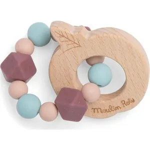Moulin Roty Hochet en bois et silicone après la pluie - Pomme