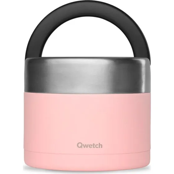 Qwetch Boîte Isotherme 850 ml Rose Matt