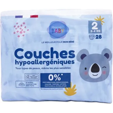 Pharmababy Couches Hypoallergéniques T2 (28 pièces)